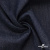 Ткань костюмная "Джинс" с начесом, 320 г/м2, 80% хлопок 20%полиэстер, шир. 160 см, т.синий - купить в Тамбове. Цена 492.24 руб.