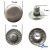 Кнопка металлическая "Альфа" с пружиной, 15 мм (уп. 720+/-20 шт), цвет никель - купить в Тамбове. Цена: 1 466.73 руб.