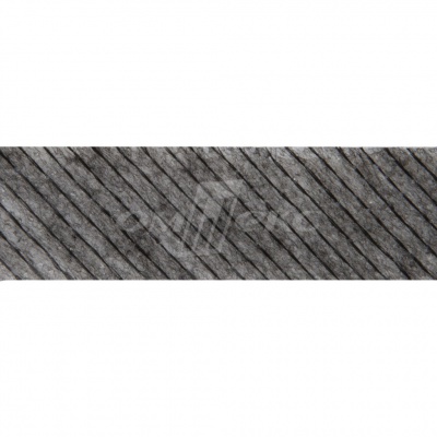 KQ217N -прок.лента нитепрошивная по косой 15мм графит 100м - купить в Тамбове. Цена: 2.24 руб.