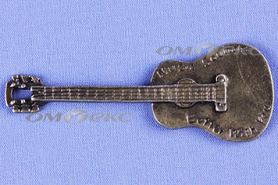 Декоративный элемент для творчества из металла "Гитара"  - купить в Тамбове. Цена: 19.99 руб.