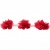 Тесьма плетеная "Рюш", упак. 9,14 м, цвет красный - купить в Тамбове. Цена: 46.82 руб.