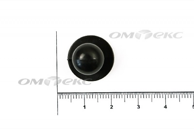 Пуговица поварская "Пукля", 10 мм, цвет чёрный - купить в Тамбове. Цена: 2.03 руб.