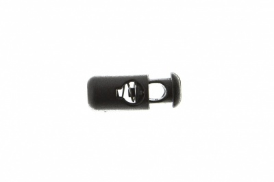 8108 Фиксатор пластиковый "Бочонок", 20х8 мм, цвет чёрный - купить в Тамбове. Цена: 1.29 руб.
