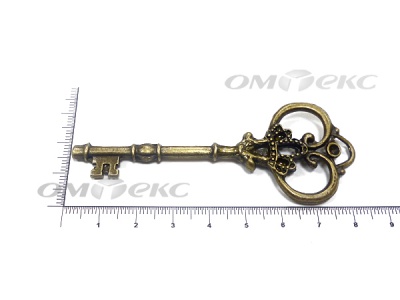 Декоративный элемент для творчества из металла "Ключ"8,5 см  - купить в Тамбове. Цена: 26.66 руб.