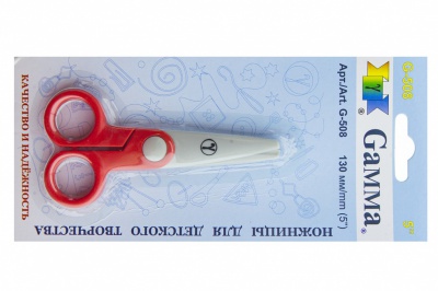 Ножницы G-508 детские 130 мм - купить в Тамбове. Цена: 118.32 руб.