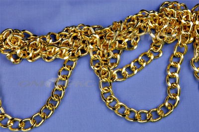 Цепь металл декоративная №11 (17*13) золото (10+/-1 м)  - купить в Тамбове. Цена: 1 341.87 руб.