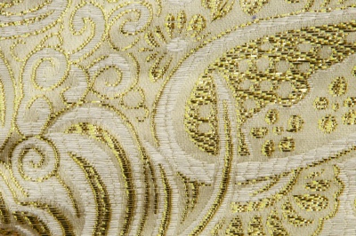 Ткань костюмная жаккард №5, 140 гр/м2, шир.150см, цвет золото - купить в Тамбове. Цена 383.29 руб.