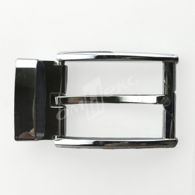 Пряжка металлическая для мужского ремня 845005А#2 (шир.ремня 40 мм), цв.-никель - купить в Тамбове. Цена: 110.29 руб.