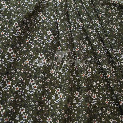 Плательная ткань "Фламенко" 11.2, 80 гр/м2, шир.150 см, принт растительный - купить в Тамбове. Цена 259.21 руб.