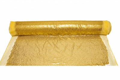 Сетка с пайетками №6, 188 гр/м2, шир.130см, цвет золото - купить в Тамбове. Цена 371.02 руб.