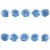 Тесьма плетеная "Рюш", упак. 9,14 м, цвет голубой - купить в Тамбове. Цена: 45.87 руб.