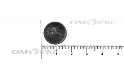 51820/15 мм (2 пр)  черные пуговицы - купить в Тамбове. Цена: 0.87 руб.