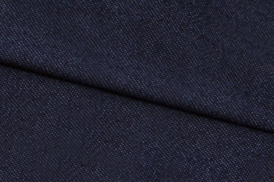 Ткань джинсовая №96, 160 гр/м2, шир.148см, цвет т.синий - купить в Тамбове. Цена 350.42 руб.