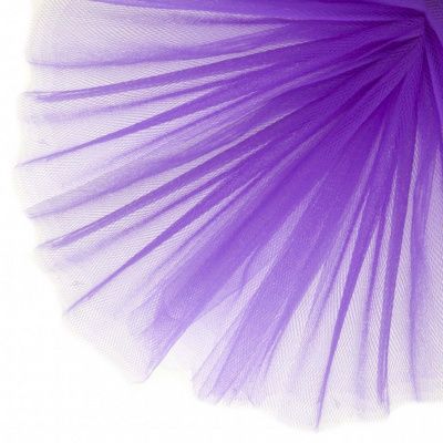 Фатин матовый 16-85, 12 гр/м2, шир.300см, цвет фиолетовый - купить в Тамбове. Цена 96.31 руб.