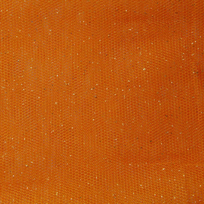 Сетка Глиттер, 24 г/м2, шир.145 см., оранжевый - купить в Тамбове. Цена 117.24 руб.