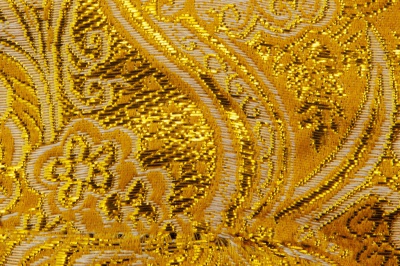 Ткань костюмная жаккард №12, 140 гр/м2, шир.150см, цвет жёлтый - купить в Тамбове. Цена 383.29 руб.
