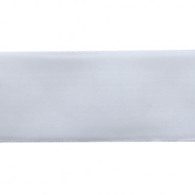 Лента бархатная нейлон, шир.25 мм, (упак. 45,7м), цв.01-белый - купить в Тамбове. Цена: 981.09 руб.