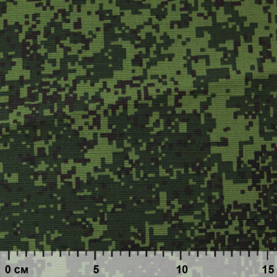 Униформ Рип Стоп 80/20 полиэфир/хлопок, 205 г/м2,  принтованный темно-зеленый, ВО, шир. 150 см - купить в Тамбове. Цена 191.15 руб.