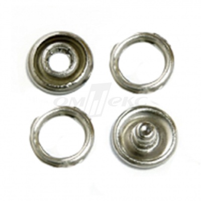 Кнопки рубашечные 10,5 мм никель New Star (кольцо) - купить в Тамбове. Цена: 5.80 руб.