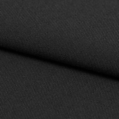 Костюмная ткань с вискозой "Рошель", 250 гр/м2, шир.150см, цвет чёрный - купить в Тамбове. Цена 442.59 руб.