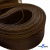 Регилиновая лента, шир.65мм, (уп.25 ярд), цв.- коричневый - купить в Тамбове. Цена: 499.43 руб.