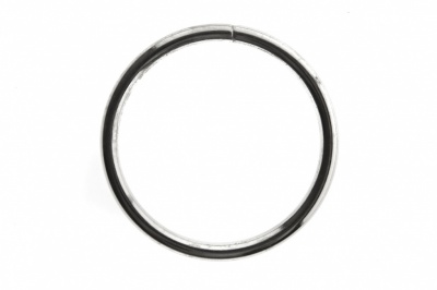 Кольцо металлическое №40 мм, цв.-никель - купить в Тамбове. Цена: 4.45 руб.