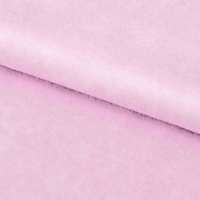 Велюр JS LIGHT 1, 220 гр/м2, шир.150 см, (3,3 м/кг), цвет бл.розовый - купить в Тамбове. Цена 1 055.34 руб.