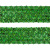 Тесьма с пайетками D4, шир. 35 мм/уп. 25+/-1 м, цвет зелёный - купить в Тамбове. Цена: 1 308.30 руб.