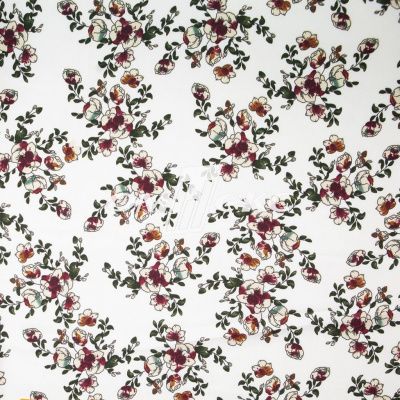 Плательная ткань "Фламенко" 23.1, 80 гр/м2, шир.150 см, принт растительный - купить в Тамбове. Цена 264.56 руб.