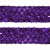 Тесьма с пайетками 12, шир. 35 мм/уп. 25+/-1 м, цвет фиолет - купить в Тамбове. Цена: 1 308.30 руб.