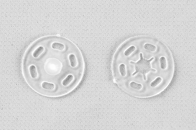 Кнопки пришивные пластиковые 15 мм, блистер 24шт, цв.-прозрачные - купить в Тамбове. Цена: 68.79 руб.
