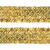 Тесьма с пайетками D16, шир. 35 мм/уп. 25+/-1 м, цвет золото - купить в Тамбове. Цена: 1 281.60 руб.
