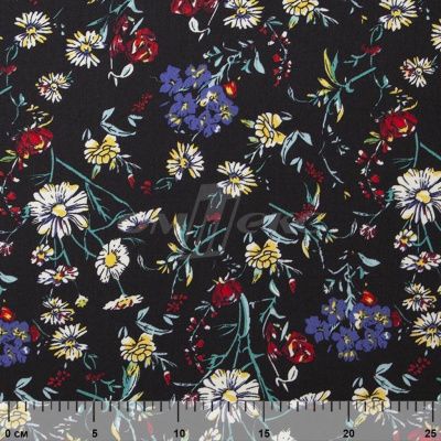 Плательная ткань "Фламенко" 6.2, 80 гр/м2, шир.150 см, принт растительный - купить в Тамбове. Цена 239.03 руб.