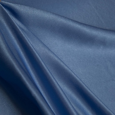 Поли креп-сатин 16-4132, 125 (+/-5) гр/м2, шир.150см, цвет голубой - купить в Тамбове. Цена 155.57 руб.