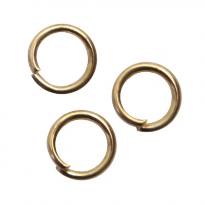 Кольцо  соединительное для бижутерии 5 мм, цв.-золото - купить в Тамбове. Цена: 0.44 руб.