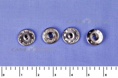 Кнопки металл Ф-12,5 (1440 +/-20 шт) "альфа" никель с рисунком - купить в Тамбове. Цена: 2 853.69 руб.