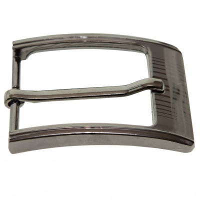 Пряжка металлическая для мужского ремня SC035#7 (шир.ремня 40 мм), цв.-тем.никель - купить в Тамбове. Цена: 43.93 руб.