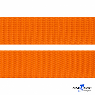 Оранжевый- цв.523 -Текстильная лента-стропа 550 гр/м2 ,100% пэ шир.20 мм (боб.50+/-1 м) - купить в Тамбове. Цена: 318.85 руб.