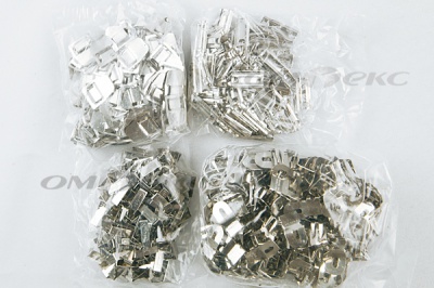 Крючки брючные 4 шипа "Стром" 144 шт. никель - купить в Тамбове. Цена: 383.97 руб.