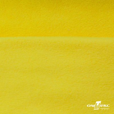 Флис DTY 14-0760, 240 г/м2, шир. 150 см, цвет яркий желтый - купить в Тамбове. Цена 640.46 руб.