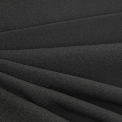 Костюмная ткань "Элис", 200 гр/м2, шир.150см, цвет чёрный - купить в Тамбове. Цена 306.20 руб.