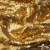 Трикотажное полотно, Сетка с пайетками,188 гр/м2, шир.140 см, цв.-тем.золото (#51) - купить в Тамбове. Цена 505.15 руб.