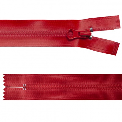 Молния водонепроницаемая PVC Т-7, 20 см, неразъемная, цвет (820)-красный - купить в Тамбове. Цена: 21.56 руб.