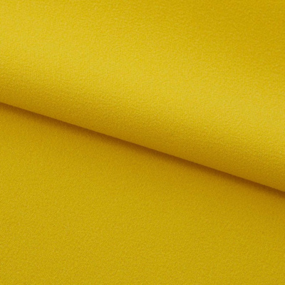 Креп стрейч Амузен 14-0756, 85 гр/м2, шир.150см, цвет жёлтый - купить в Тамбове. Цена 196.05 руб.