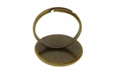 Заготовка для рукоделия металлическая фигурная для кольца 15мм - купить в Тамбове. Цена: 7.44 руб.