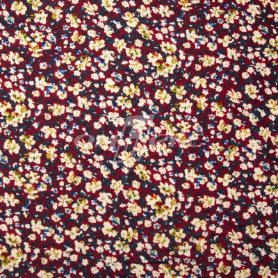 Плательная ткань "Софи" 5.1, 75 гр/м2, шир.150 см, принт растительный - купить в Тамбове. Цена 241.49 руб.