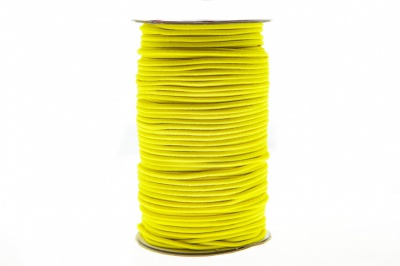 0370-1301-Шнур эластичный 3 мм, (уп.100+/-1м), цв.110 - желтый - купить в Тамбове. Цена: 459.62 руб.