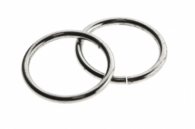 Кольцо металлическое d-15 мм, цв.-никель - купить в Тамбове. Цена: 2.45 руб.