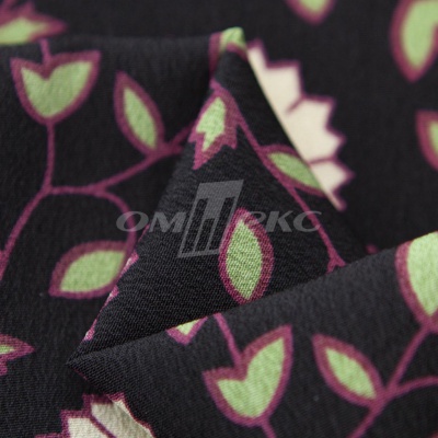 Плательная ткань "Фламенко" 10.1, 80 гр/м2, шир.150 см, принт растительный - купить в Тамбове. Цена 241.49 руб.