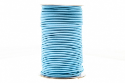 0370-1301-Шнур эластичный 3 мм, (уп.100+/-1м), цв.168 - голубой - купить в Тамбове. Цена: 459.62 руб.